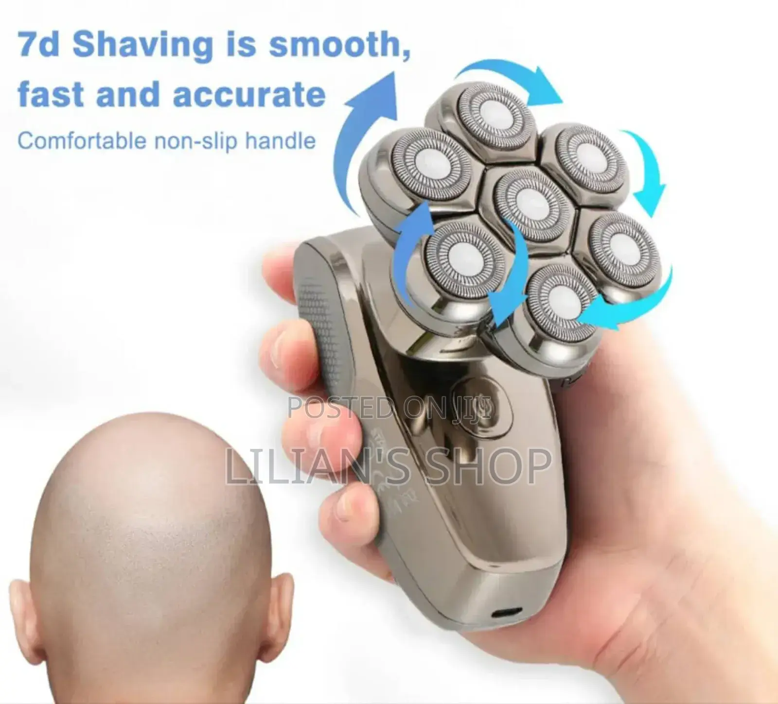 Winningstar 7d Waterproof Rechargeable Shaver Smoother