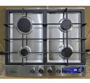 Midea 4 Burner Gas Hob - Stainless Steel