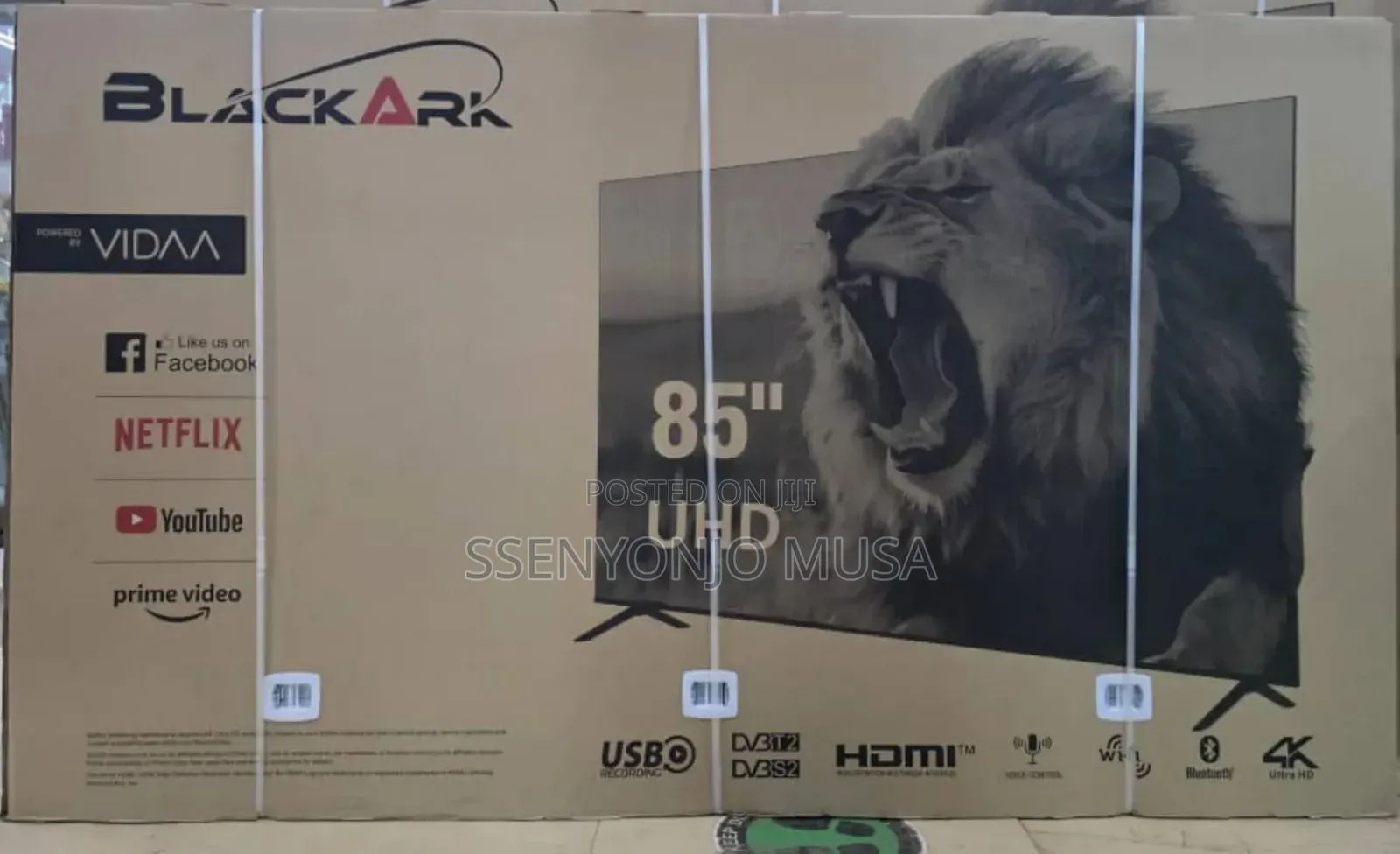 Blackark 85" Uhd Qled Smart Tv-Frameless,Dynamic Contrast