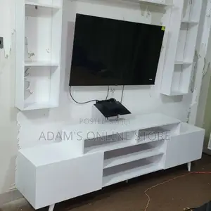 Tv Stand Unit Wall Mount in White Color