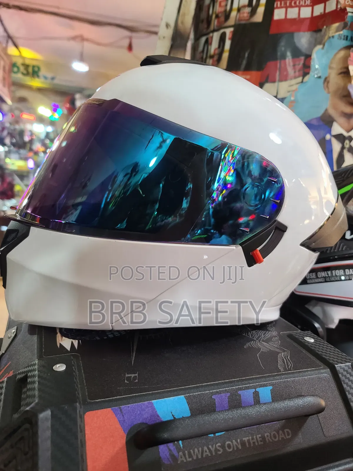 Rider's Head Gear/ Helmet White