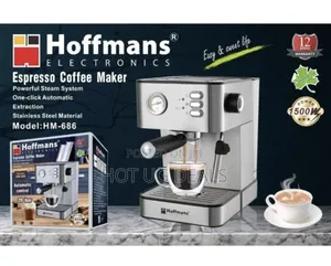 Hoffmans Espresso Coffee Maker Hm-686 - Black