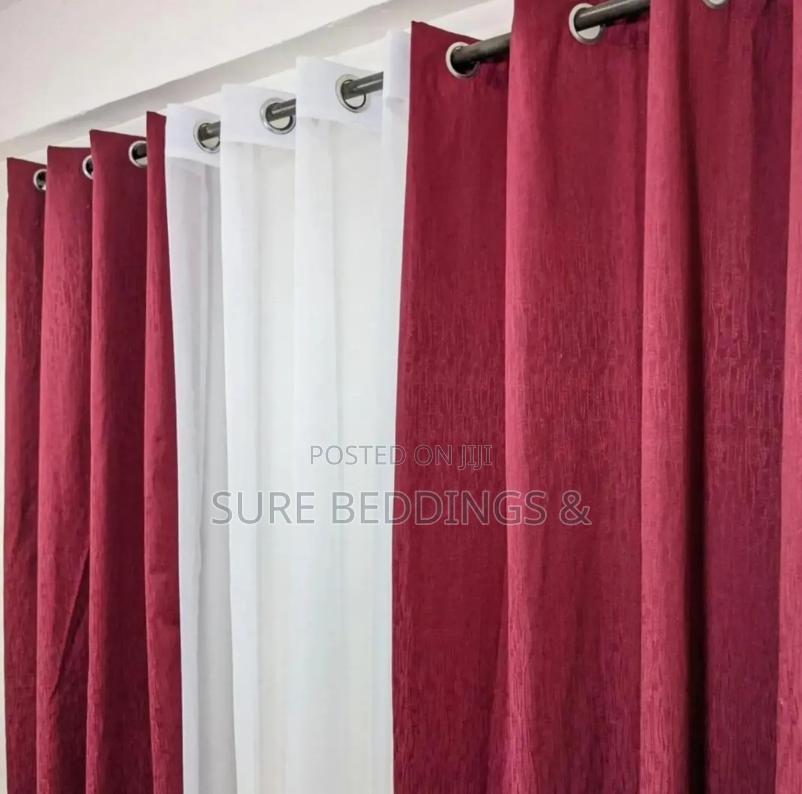 Maroon Red Curtains