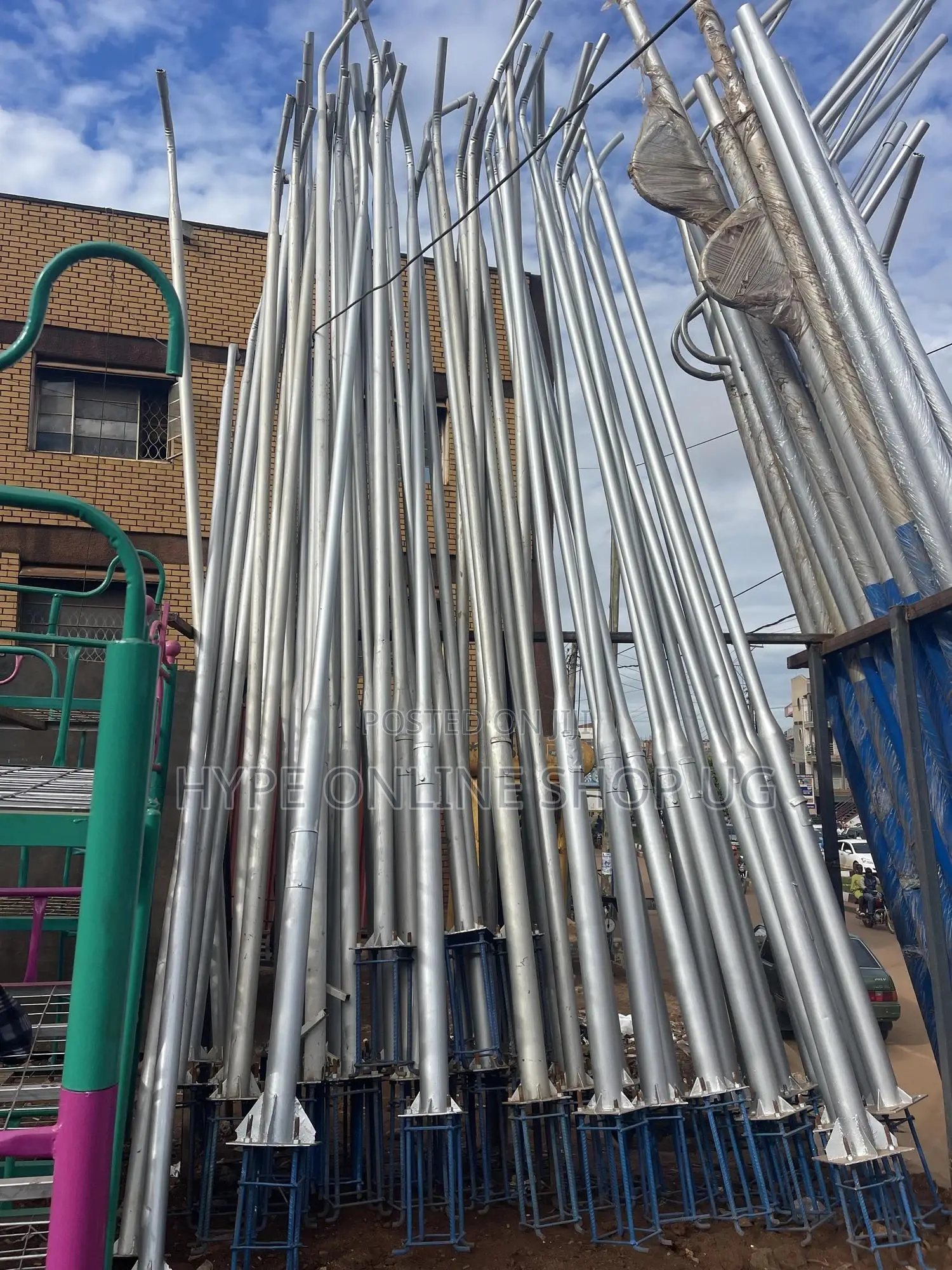 Tall Lights Solar Poles