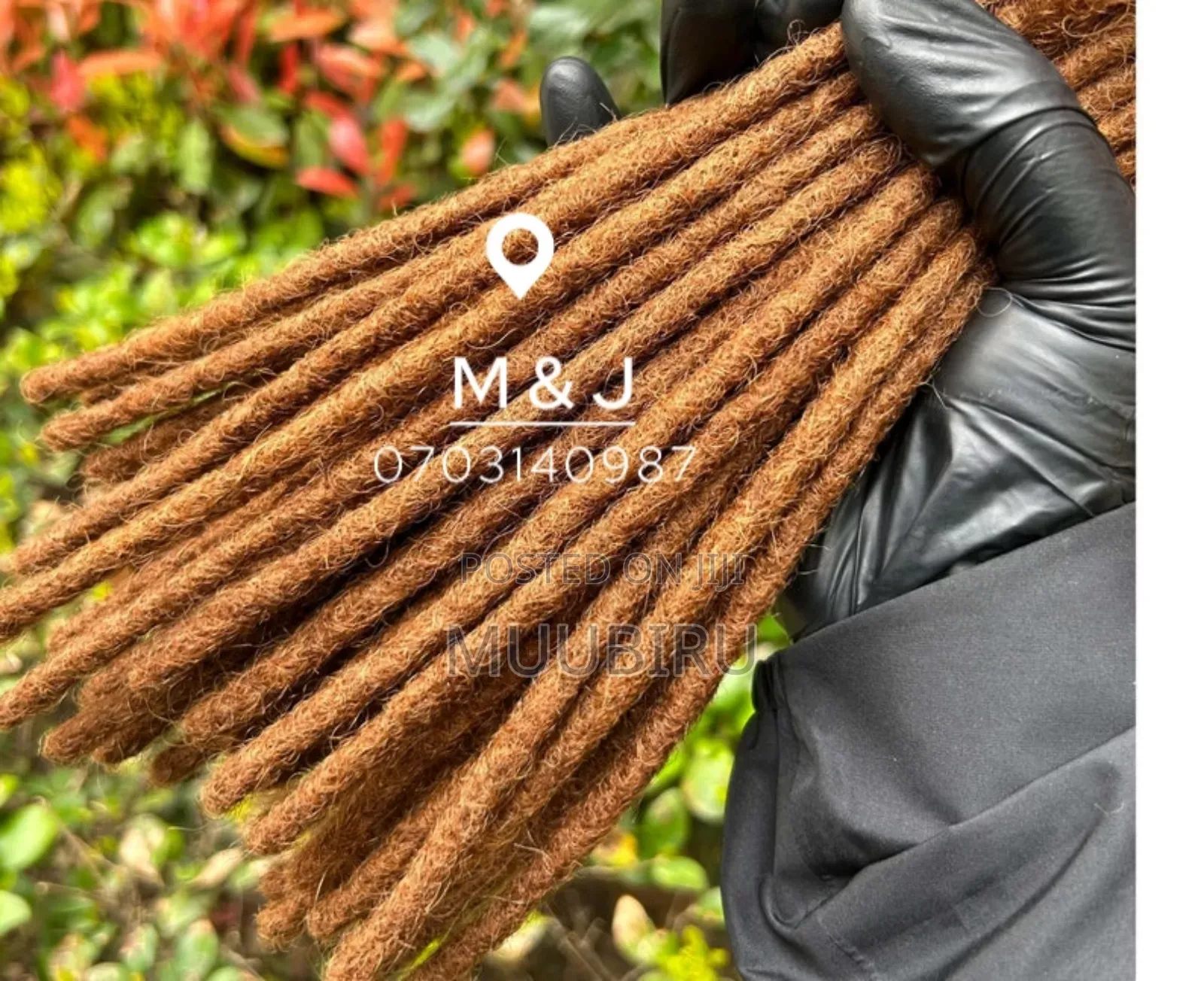 M J Dreadlock Extensions.Brown Color, Neat Brief