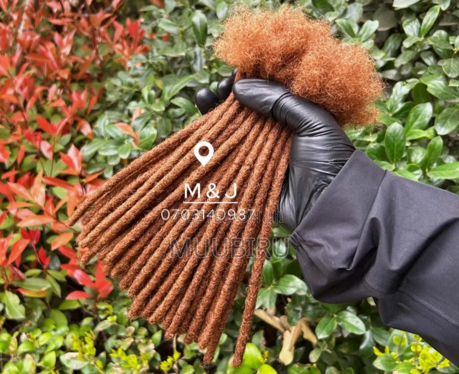 M J Dreadlock Extensions.Brown Color, Neat Brief