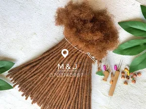 M J Dreadlock Extensions.Brown Color, Neat Brief