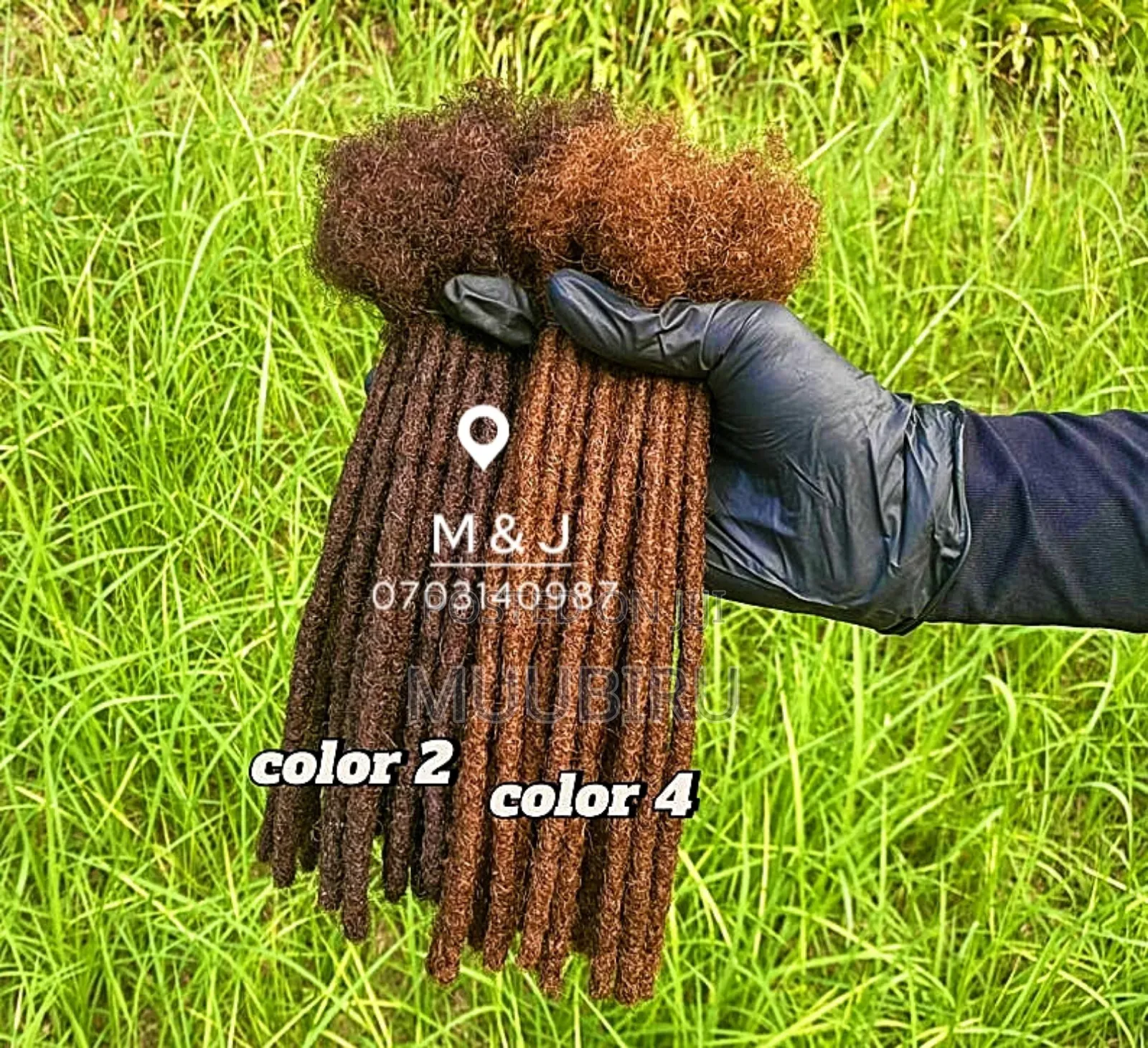 M J Dreadlock Extensions.Brown Color, Neat Brief