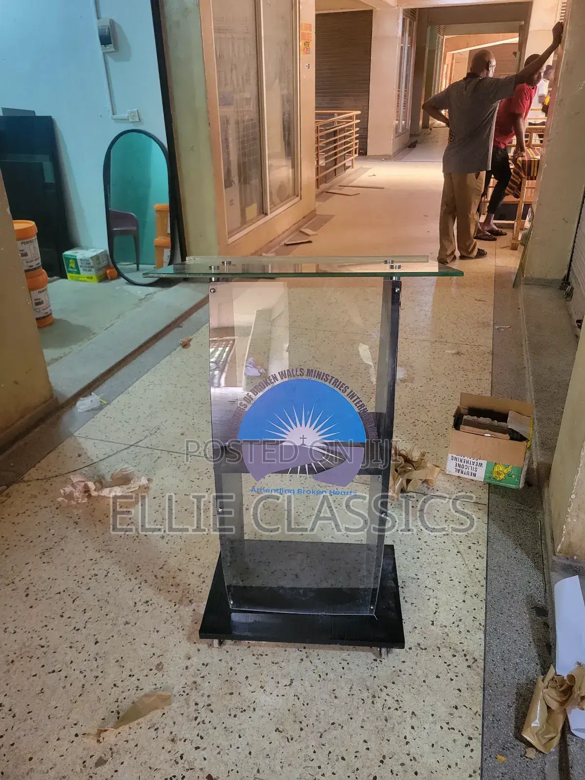 Wood Glass Pulpit