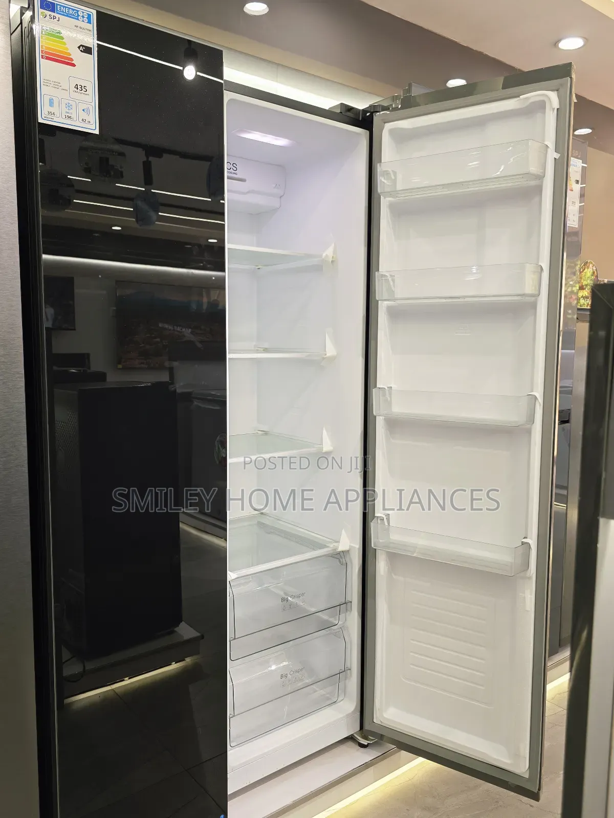 719ltrs SPJ Black Glass Mirror Finish on 20% Discount Sales