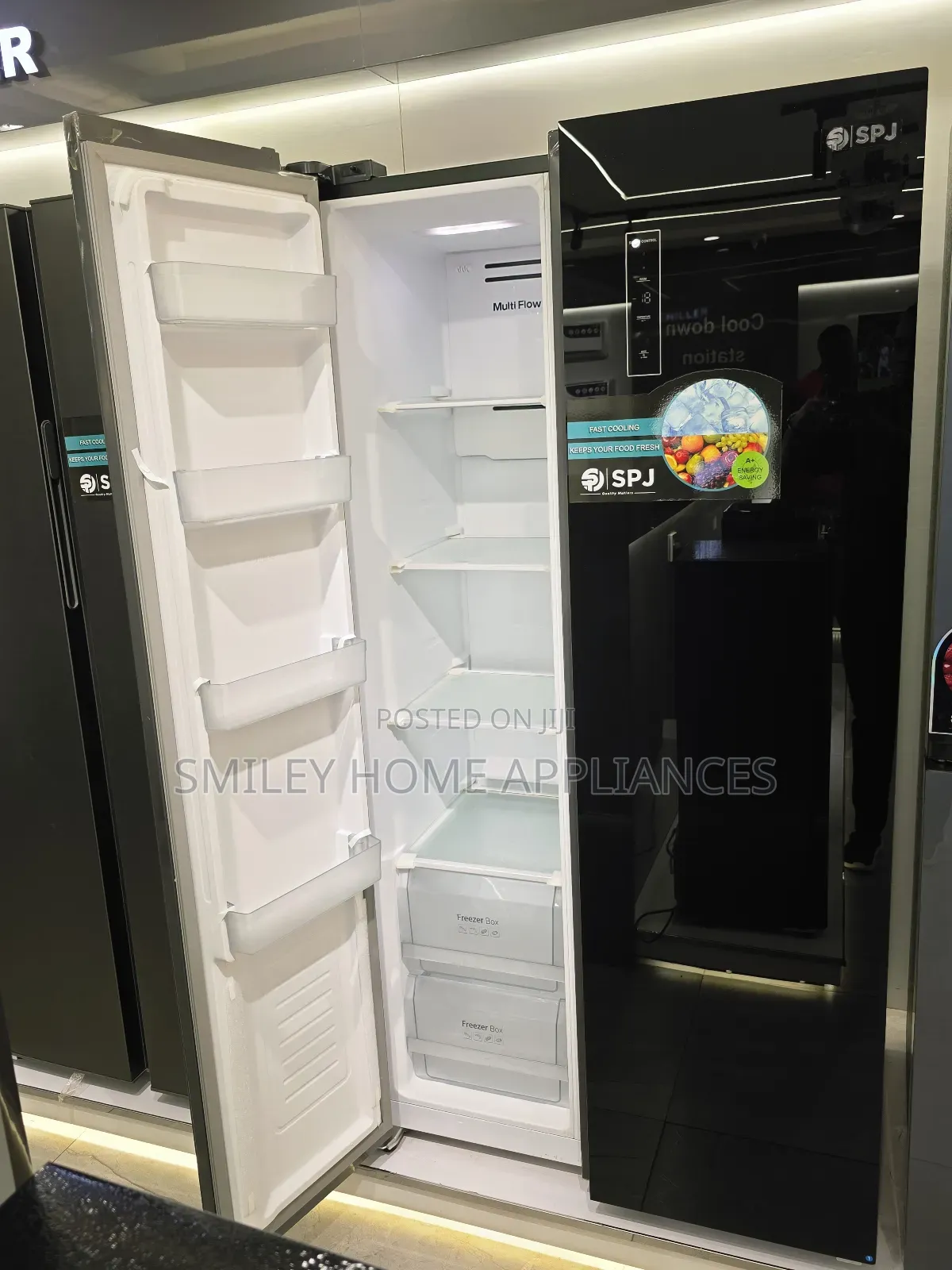 SPJ Black Mirror Finish Side by Side 719ltrs at 20% Discount