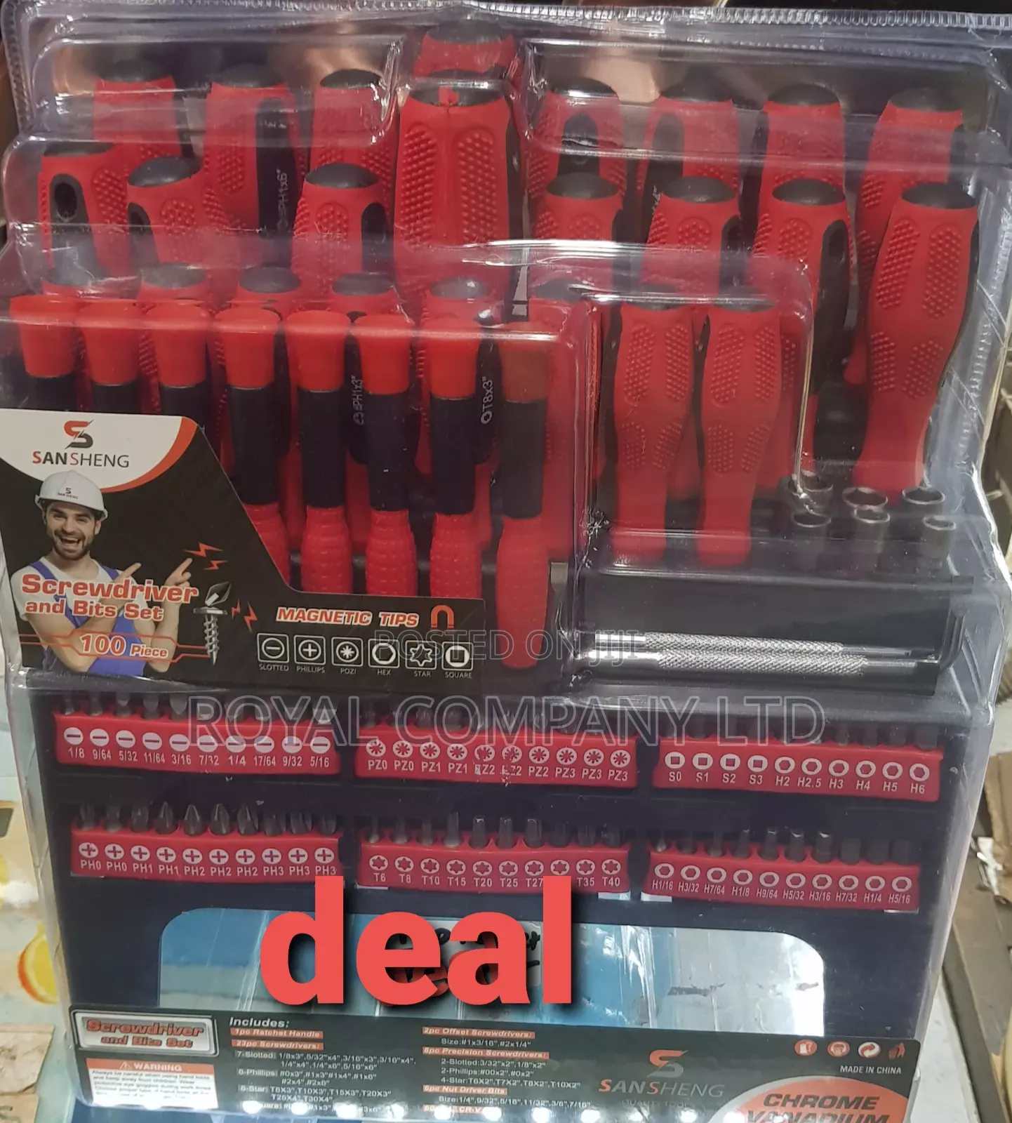 Screwdrivers and Bits Sets 100pcs