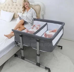 Double Bassinet Bedside Sleeper for Twins