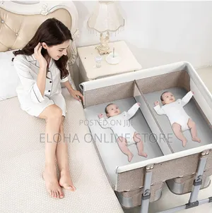 Double Bassinet Bedside Sleeper for Twins