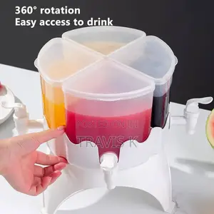Drink Dispenser With Spigot and Lid 360° Rotatable