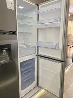 369ltrs SPJ Black Mirror Finish Refrigerator With Dispenser