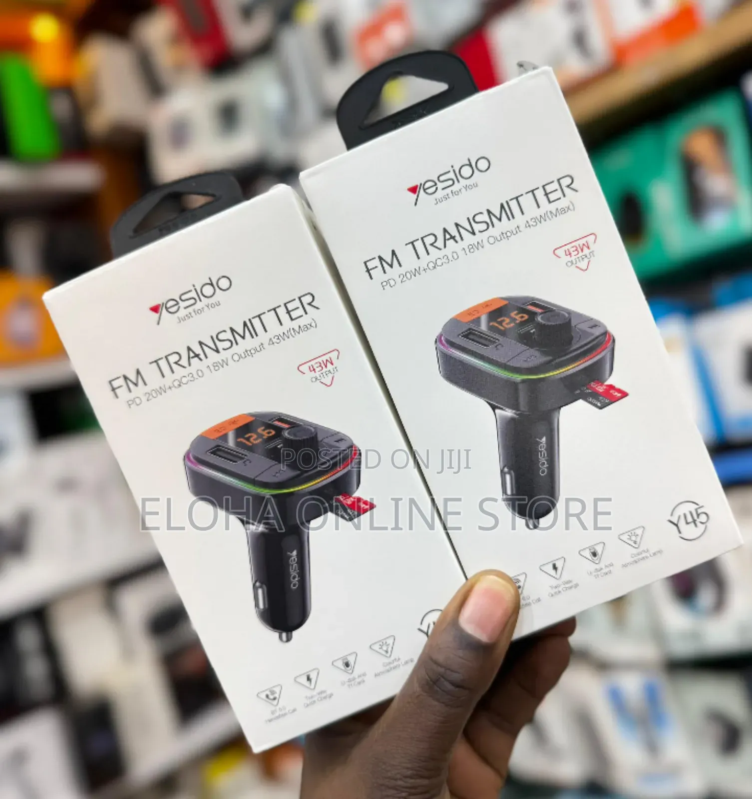Brand New Yesido Y45 Car Fm Transmitter