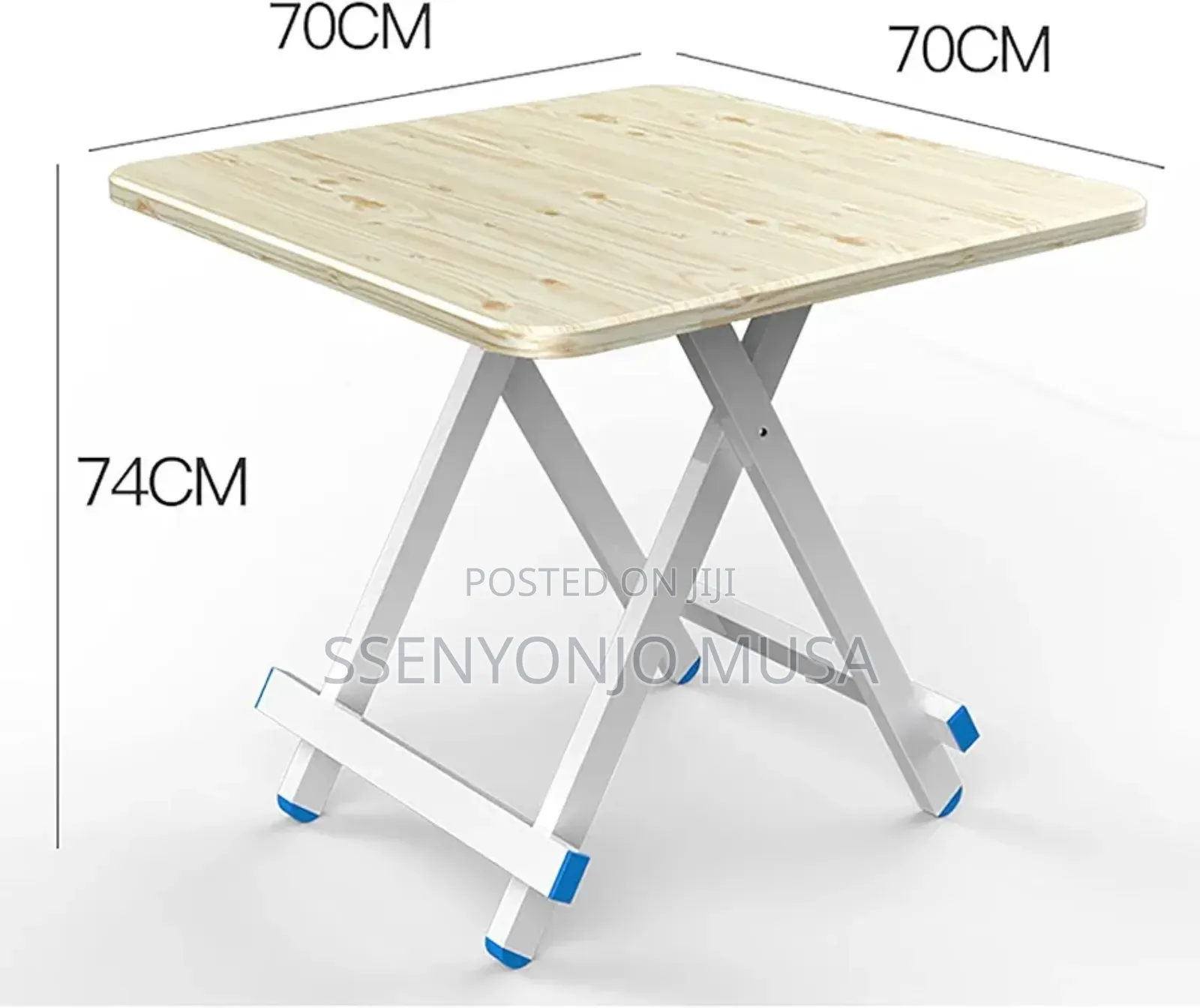Foldable Dining Table Set- 5pcs Folding Set, Brown, Portable Simple