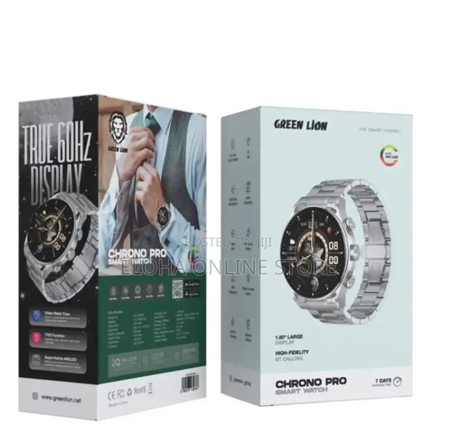 Green Lion Chrono Pro Smart Watch With Full-View