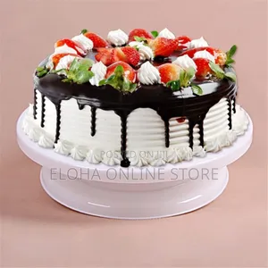 28cm Turntable Plastic Cake Stand