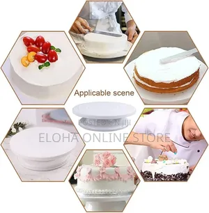 28cm Turntable Plastic Cake Stand