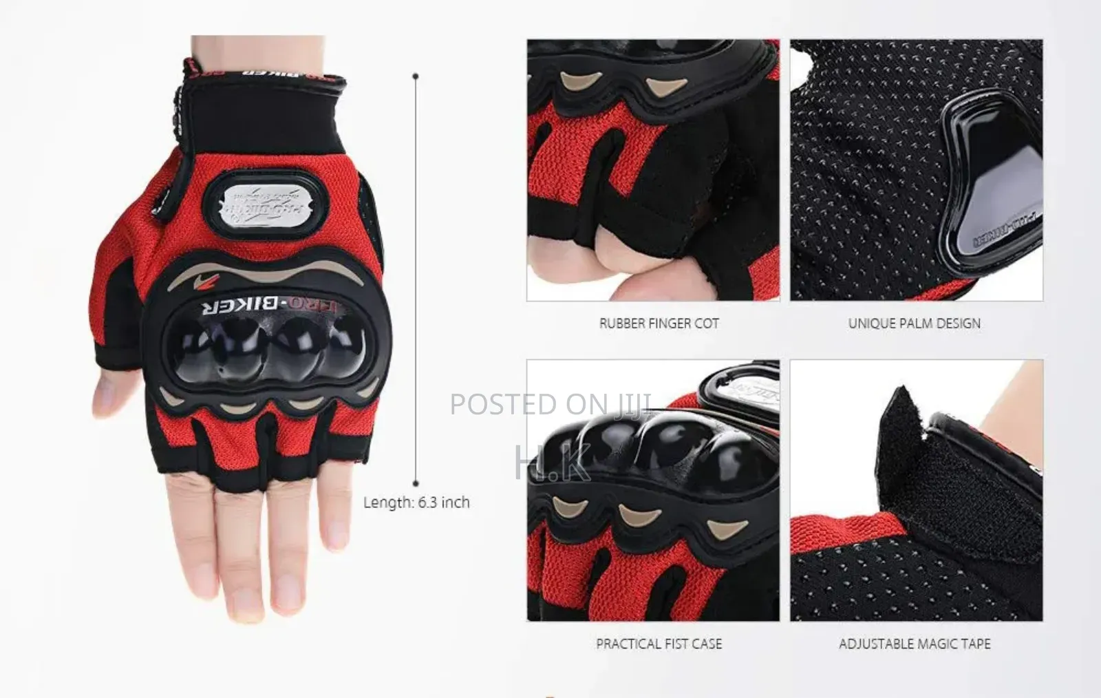 Pro-biker Half-finger Motorcycle Glove