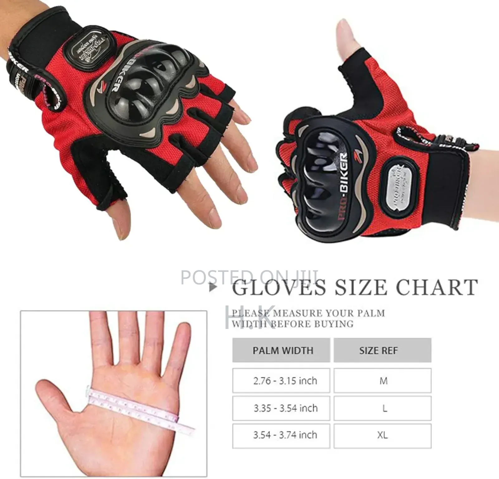 Pro-biker Half-finger Motorcycle Glove