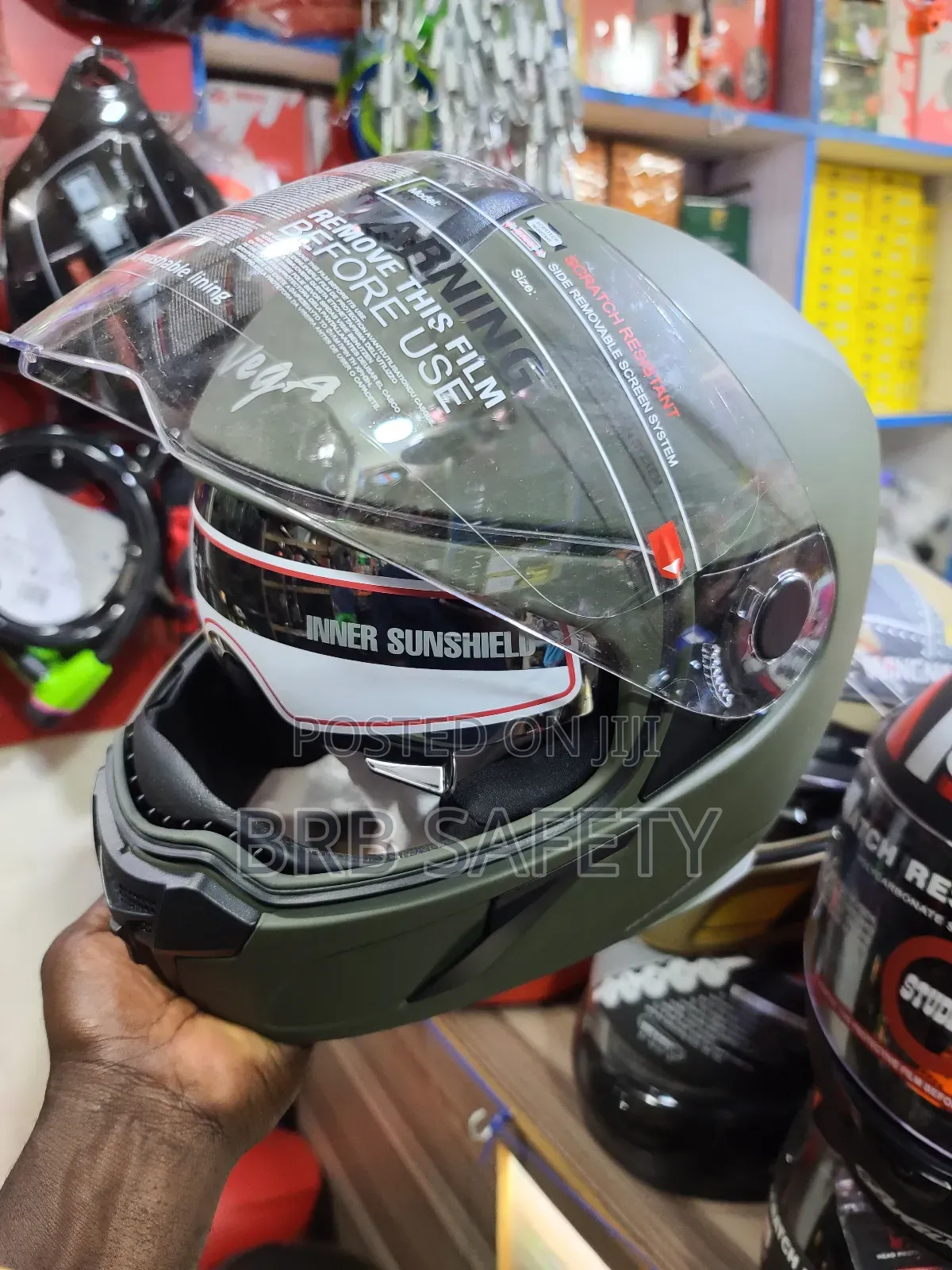 Riding Helmet. Vega Army Green