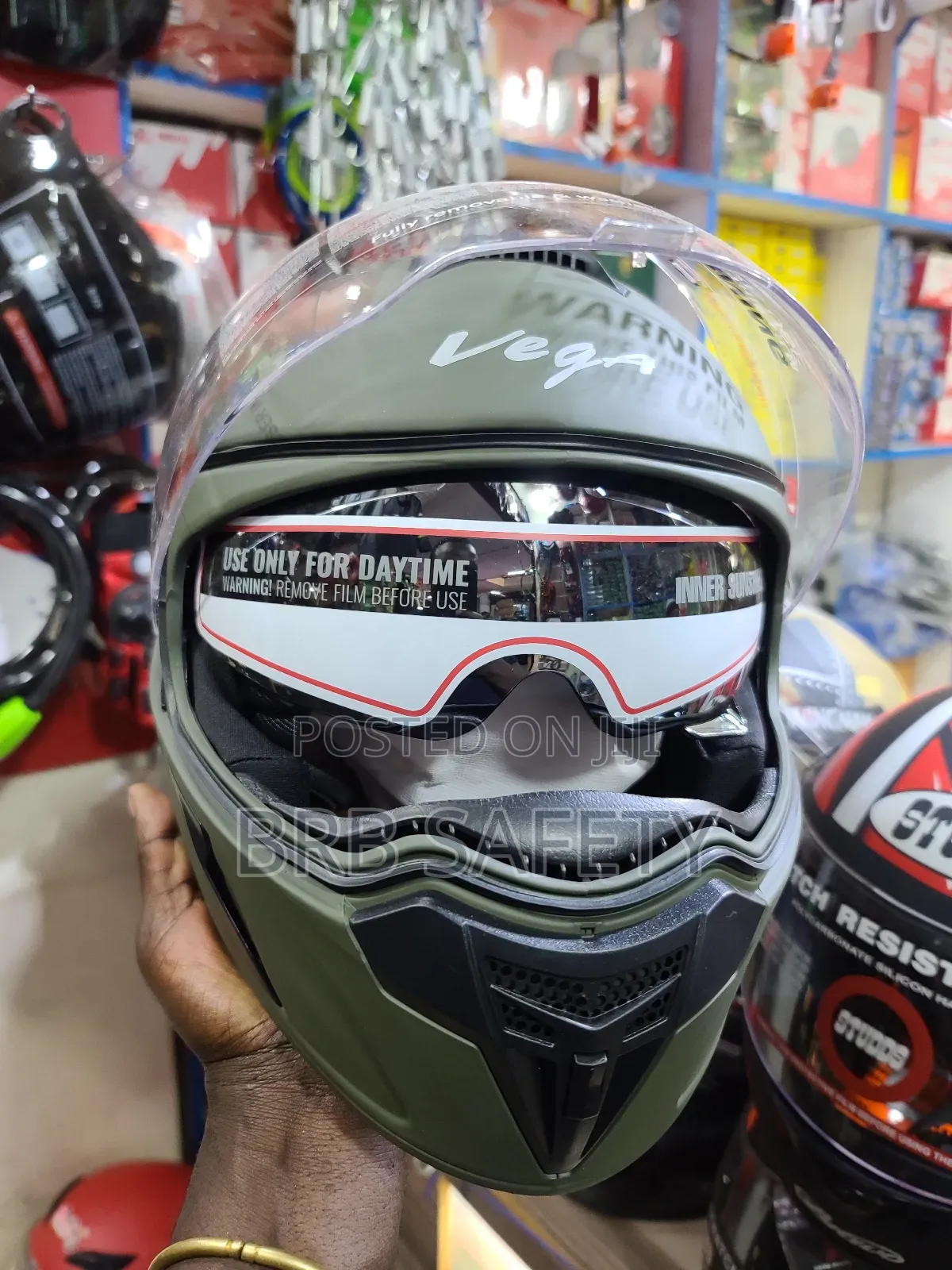 Riding Helmet. Vega Army Green