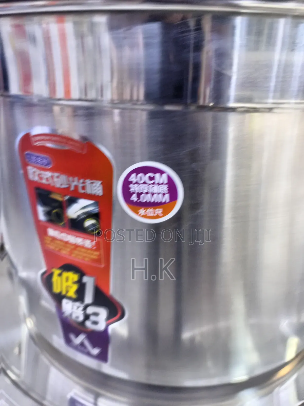 5-Piece Stainless Steel Saucepans 30,35,40,45,50cm