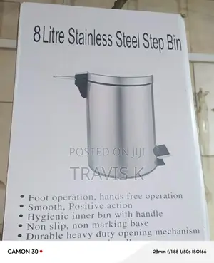 Stainless Steel 8l Step Waste Bin