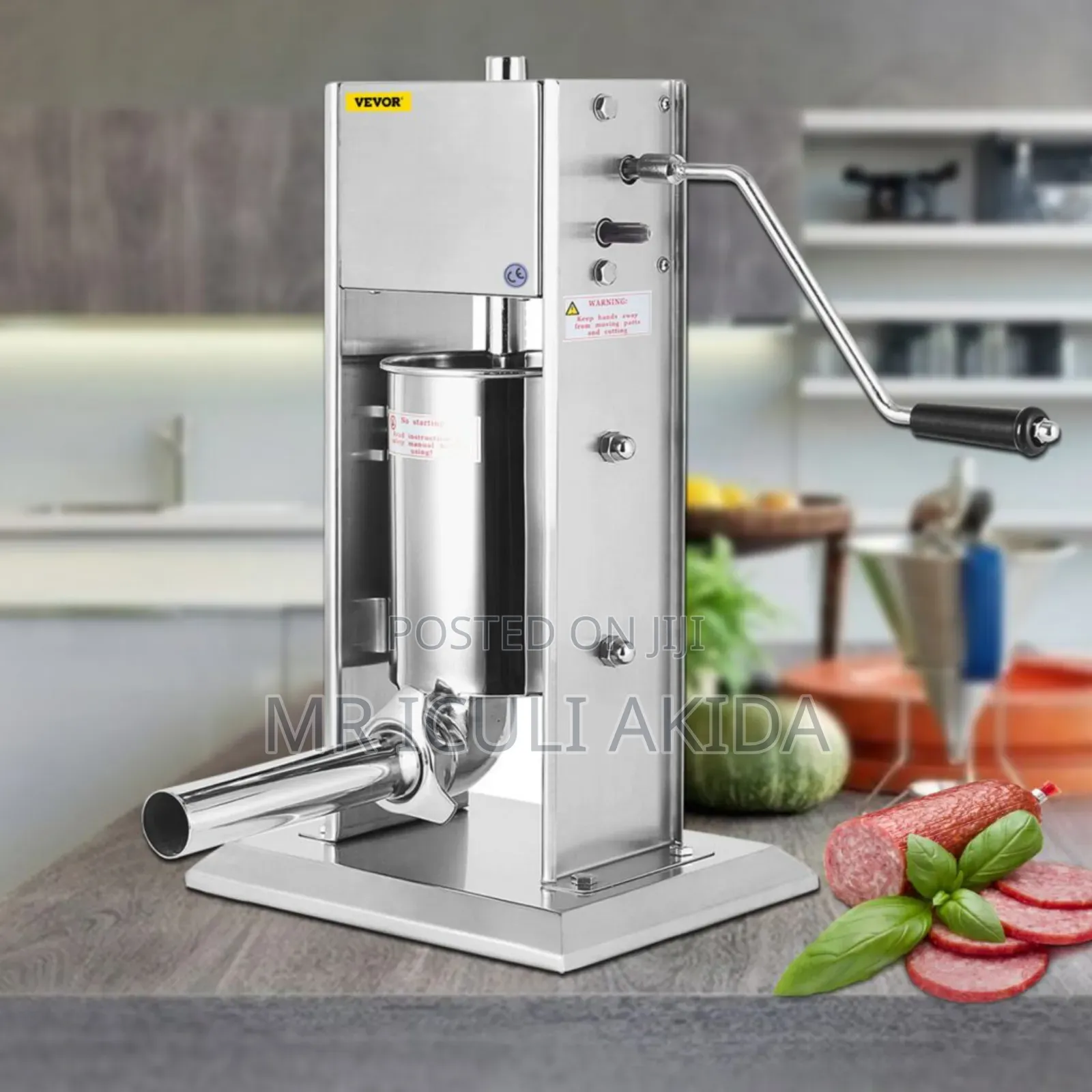 Commercial 3l Sausage Stuffer, Stainless Steel Sausage Maker