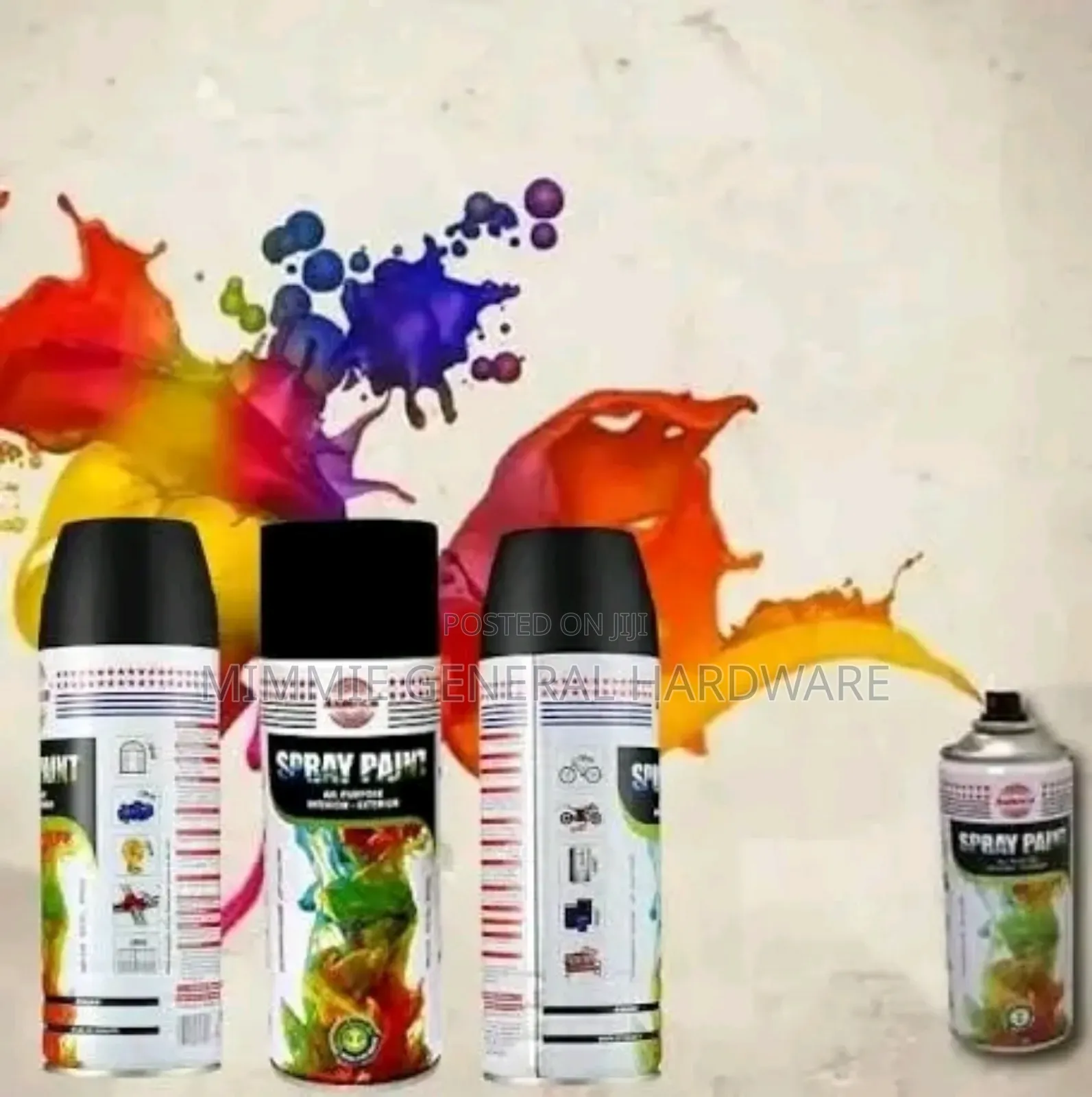 Asmaco Shining Black Spray Paint