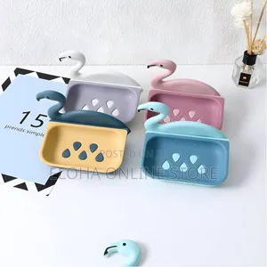 Brand New Self Adhesive Flamingo Soap Box