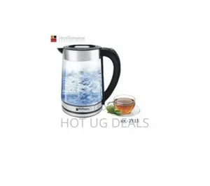 Hoffmans 2.2 Liters Electric Glass Kettle - Transparent