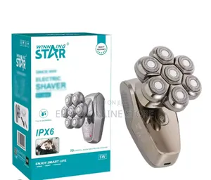 7d Waterproof Rechargeable Winning Star Shaver Smoother