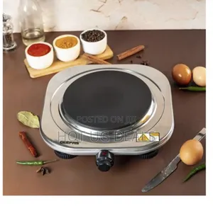 Geepas Stainless Steel Single Hot Plate 1500w-Silver