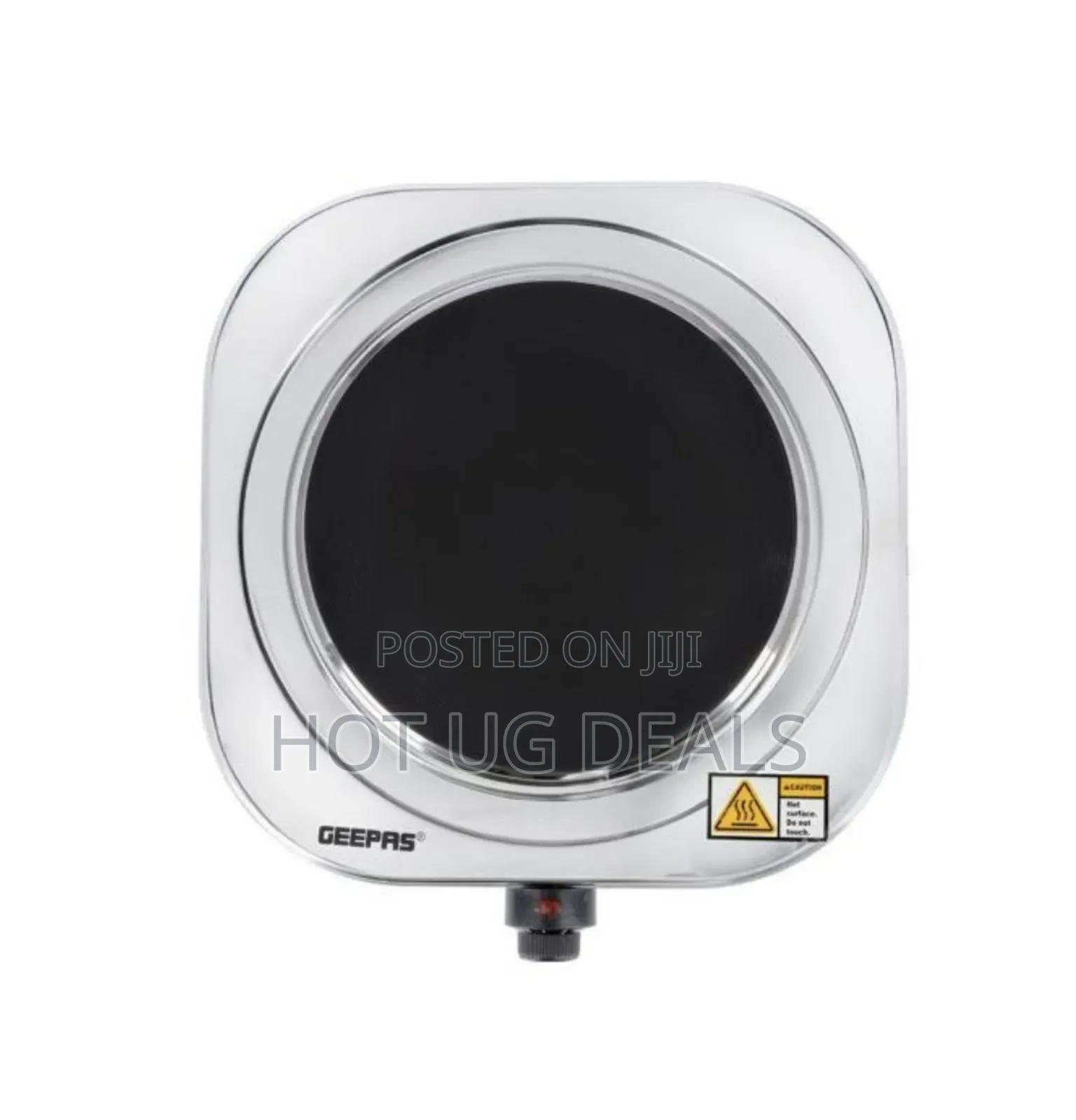 Geepas Stainless Steel Single Hot Plate 1500w-Silver
