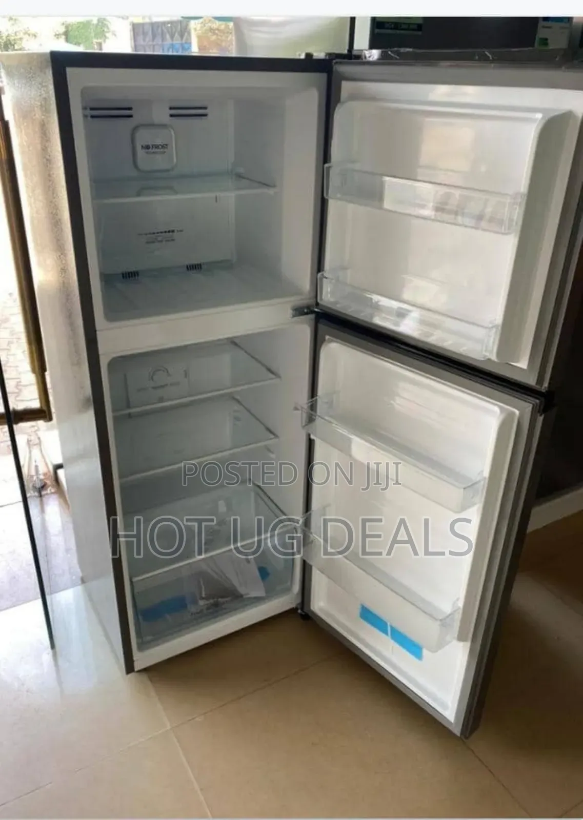 Hisense 266 Liters Double Door Fridge (No Frost) - Silver