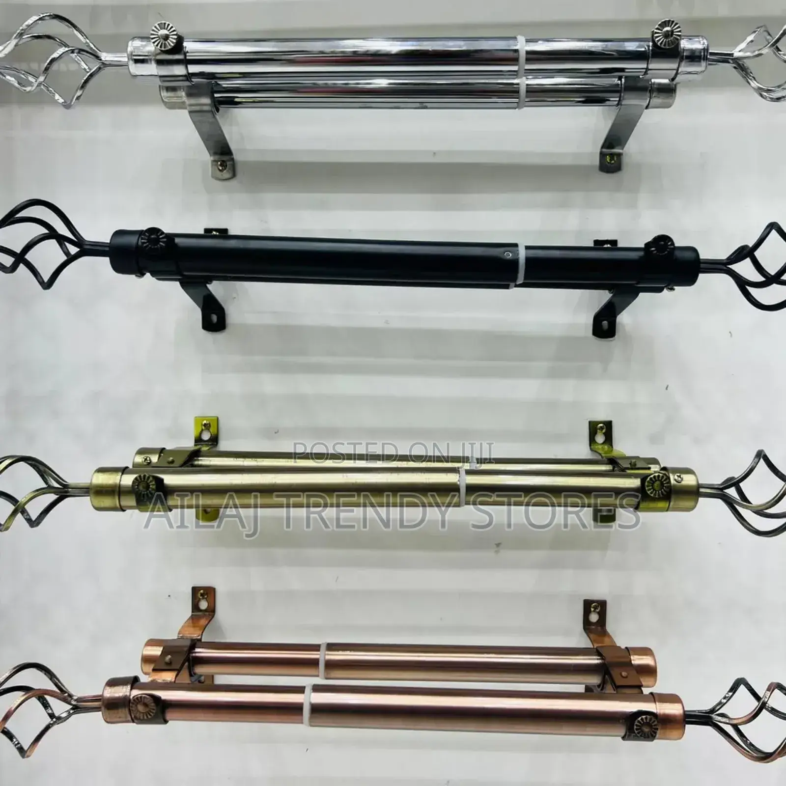 Metallic Curtain Rods Per Metre