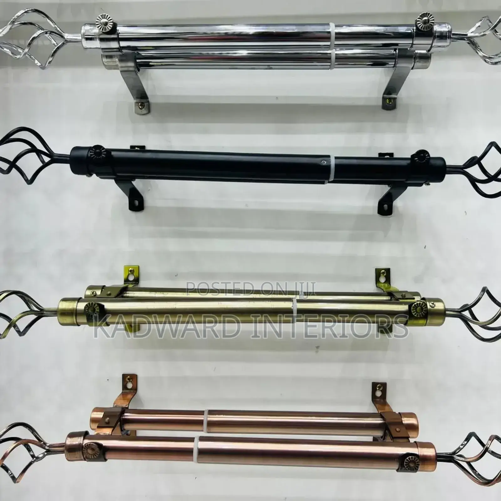 Metallic Curtain Rods Per Metre