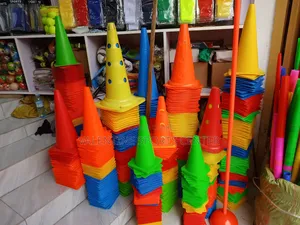 Cones and Cone Plates All Different Colors and Sizes