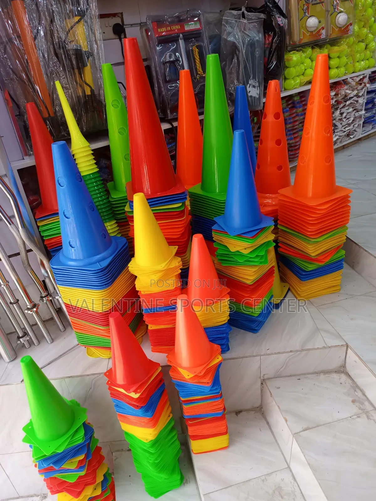 Cones and Cone Plates All Different Colors and Sizes