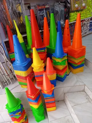 Cones and Cone Plates All Different Colors and Sizes
