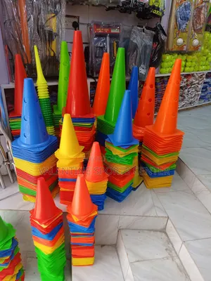 Cones and Cone Plates All Different Colors and Sizes
