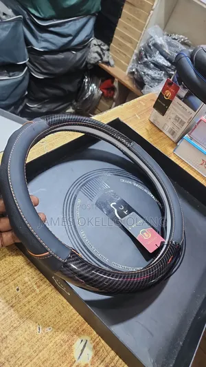 Pure Leater Black Steering Covers.