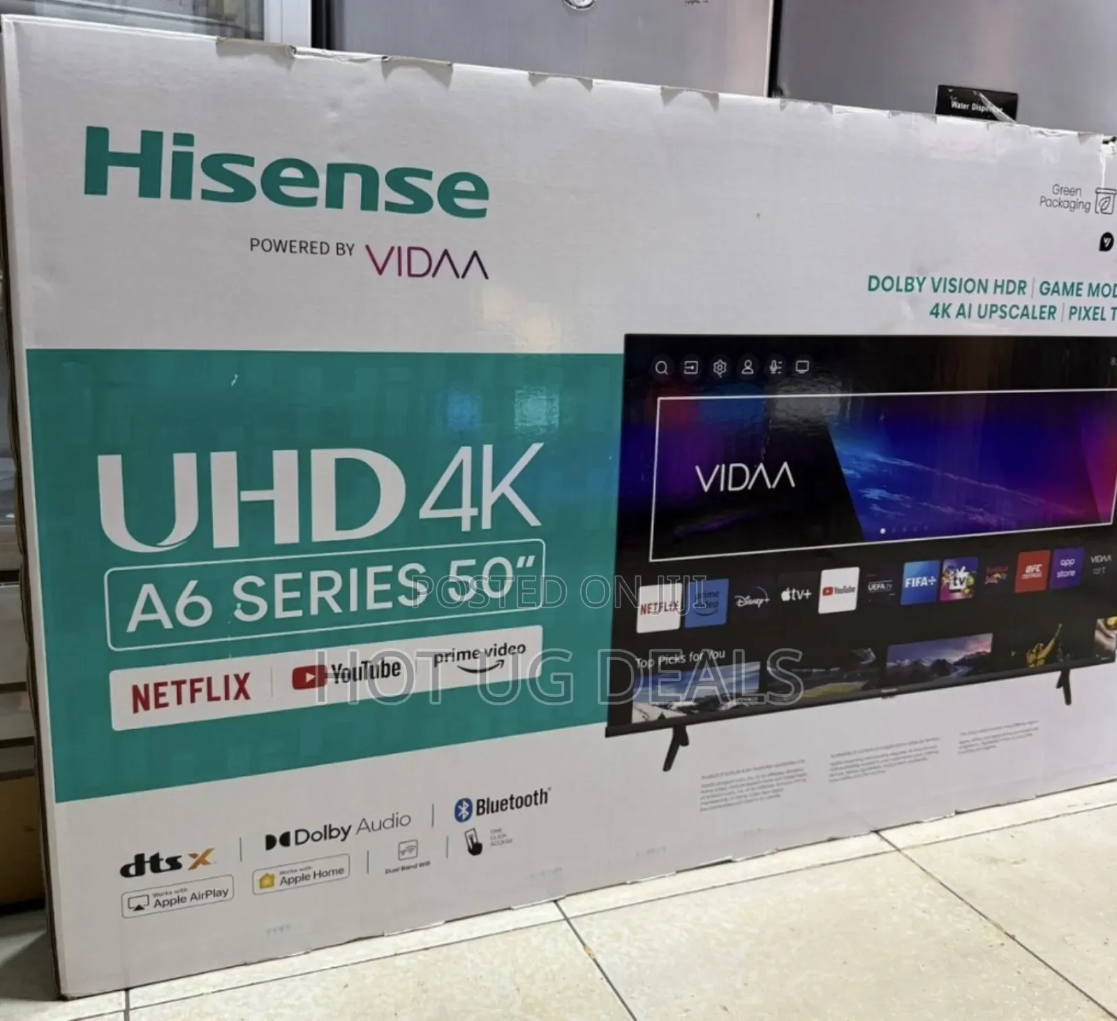 Hisense 50 Inch Led Utra Hd Smart Tv -Black (3 Yrs Wrnty)