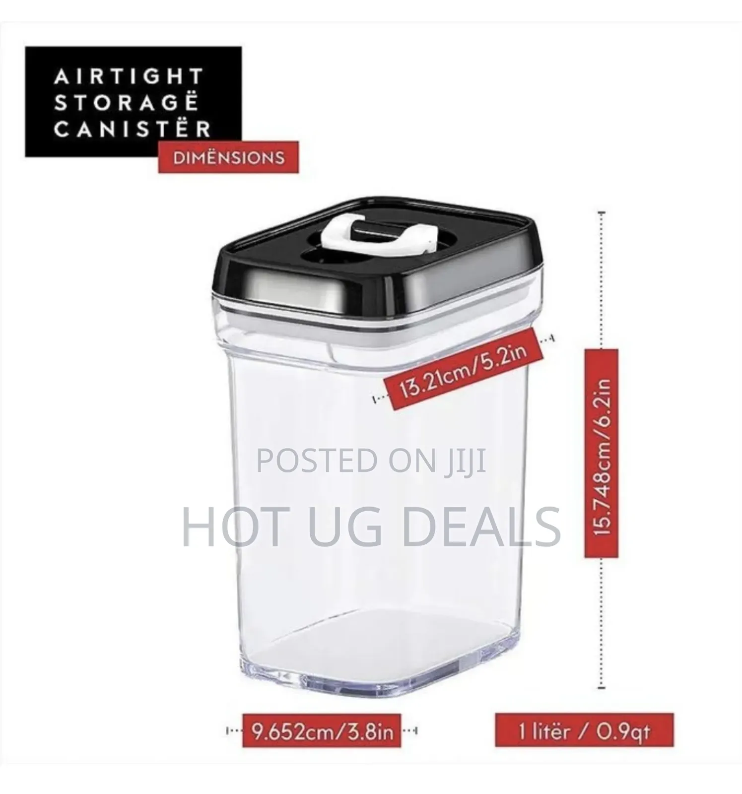 Airtight Food Storage Containers With Lids – 6 Piece Set