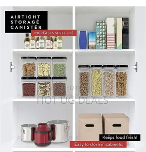 Airtight Food Storage Containers With Lids – 6 Piece Set