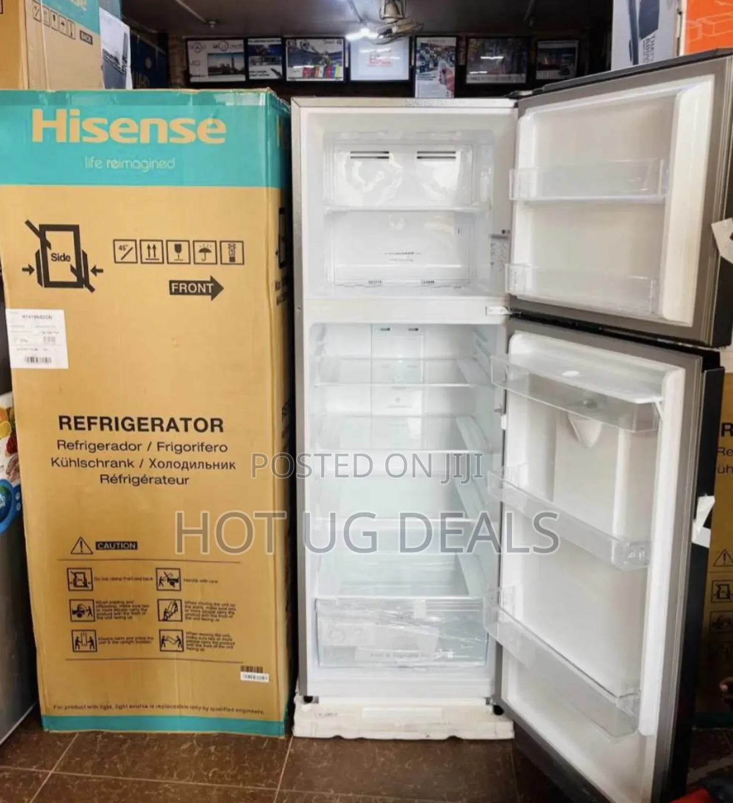 Hisense 419 Liters Top Freezer Fridge With Water Dispenser
